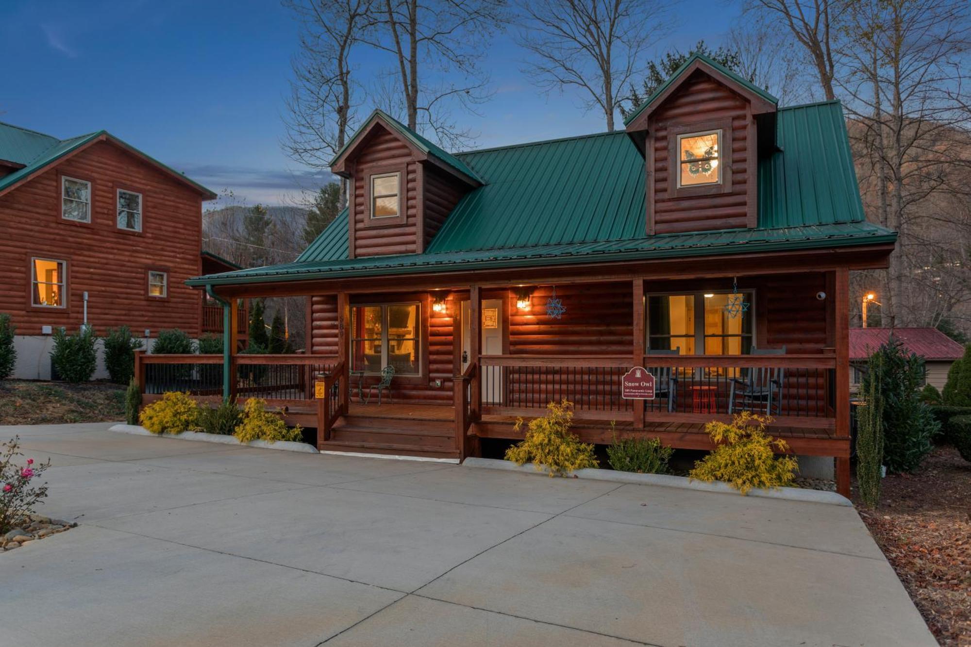 The Snow Owl Cabin Maggie Valley Buitenkant foto